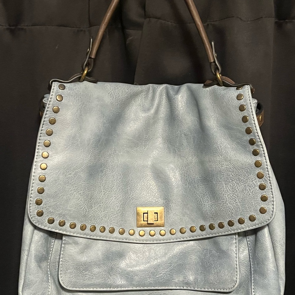 Stylish Blue Studded Women's Bag